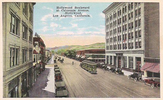 1920s Hollywood/Cahuenga looking west