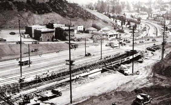 1938 widening of the Cahuenga Pass