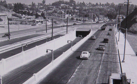 1940 Cahuenga Pass Parkway looking towards Whitley Heights